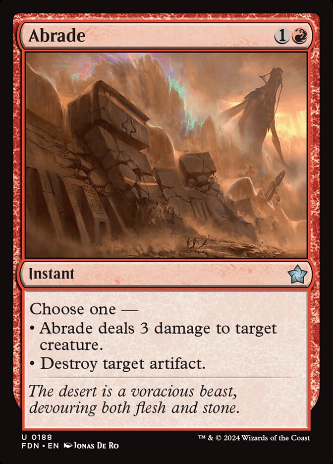 Abrade - [Foil] Foundations (FDN)