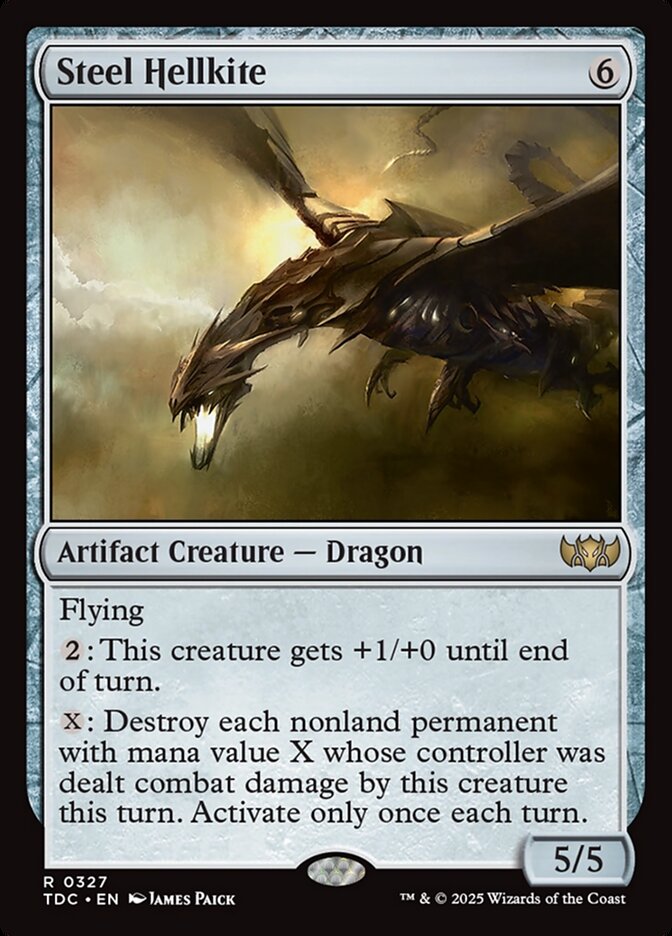 Steel Hellkite (327) - Tarkir: Dragonstorm Commander (TDC)