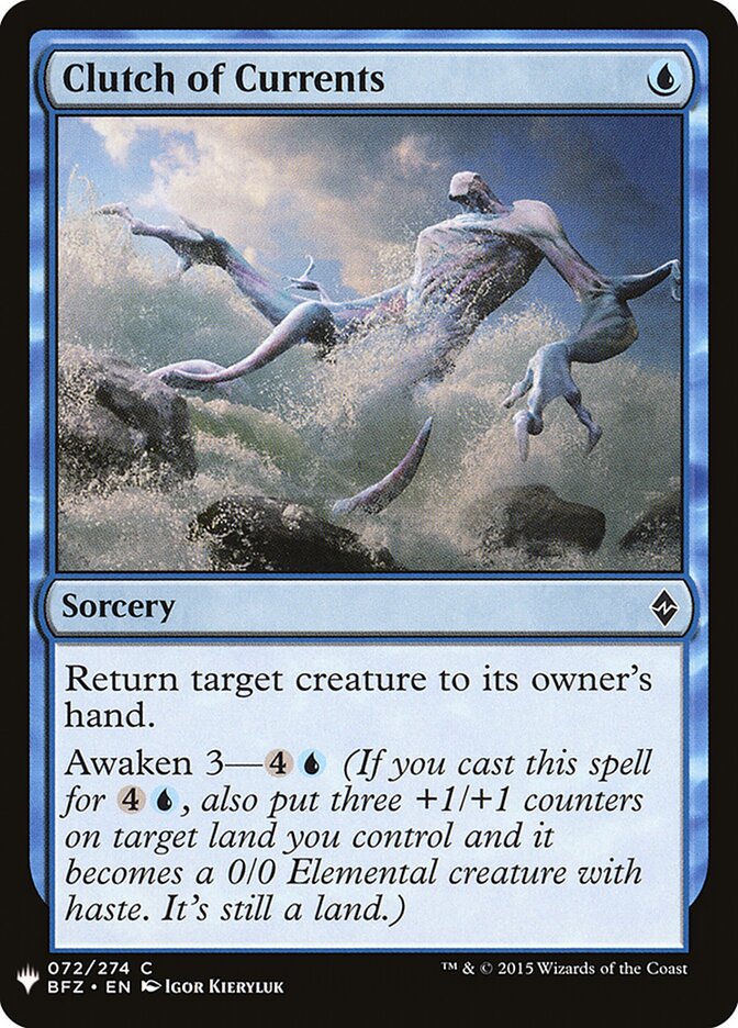 Clutch of Currents (BFZ-72) - The List (PLST)