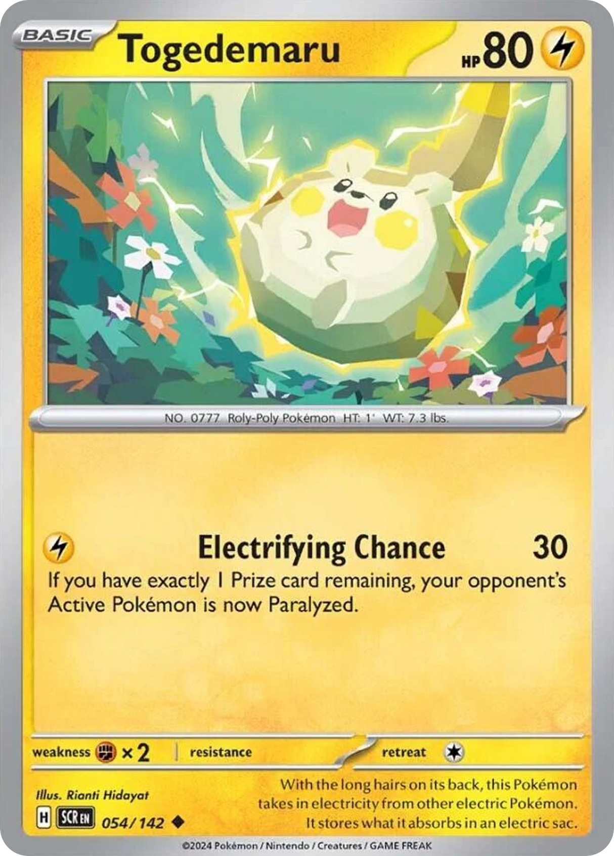 Togedemaru (54/142) - Stellar Crown (SCR)