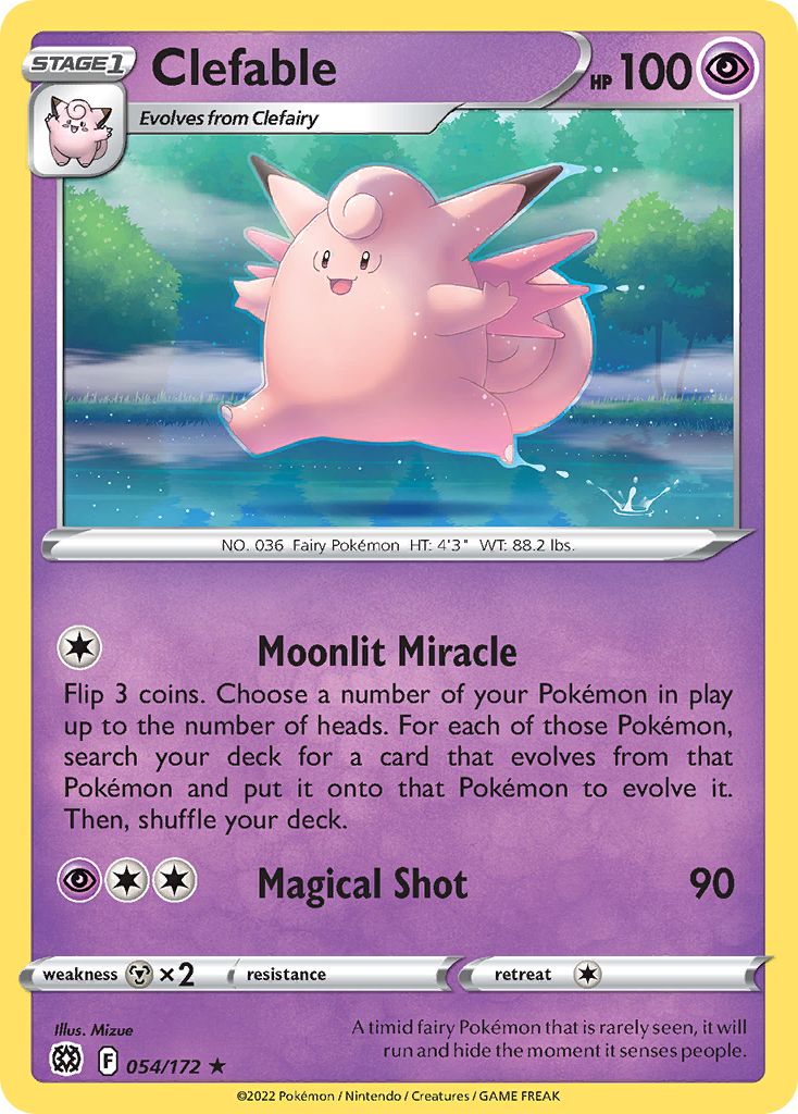 Clefable (54/172) - Brilliant Stars (BRS)