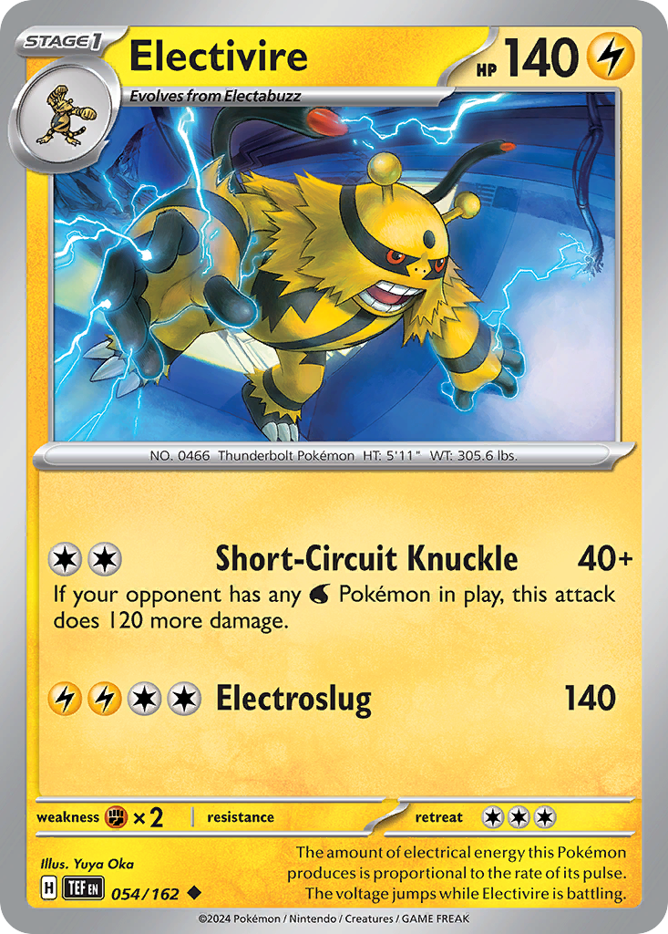 Electivire (54/162) - [Reverse Holo] Temporal Forces (TEF)