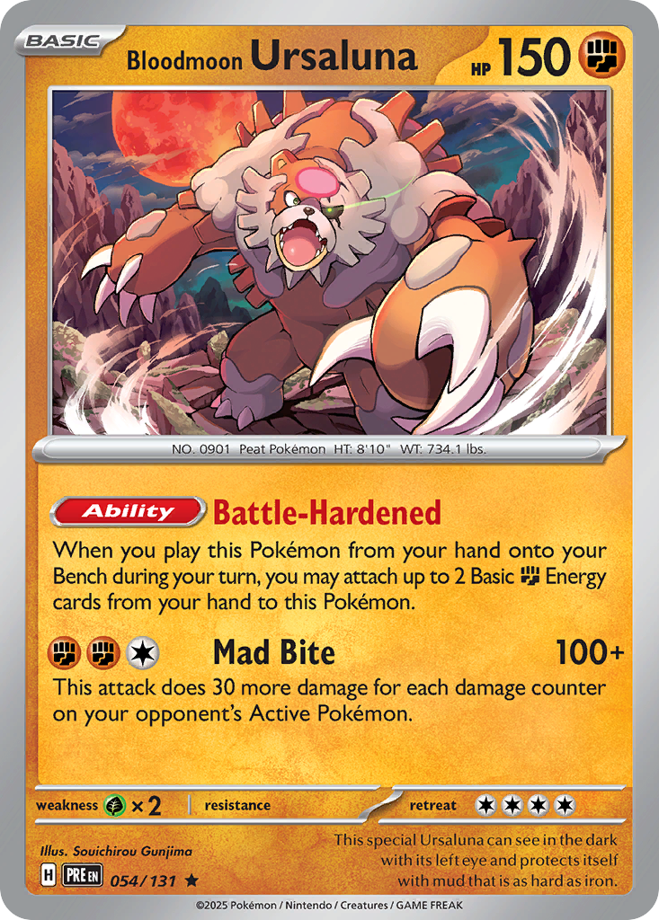 Bloodmoon Ursaluna (54/131) - [Holo Foil] Prismatic Evolutions (PRE)