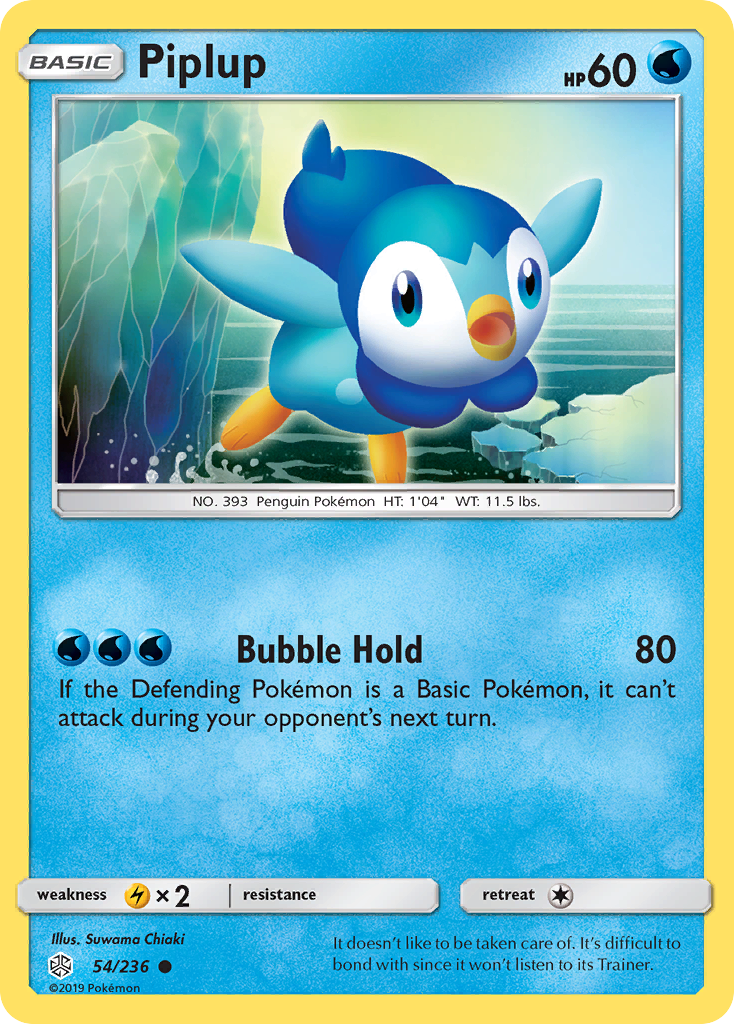 Piplup (54/236) - [Reverse Holo] Cosmic Eclipse (CEC)