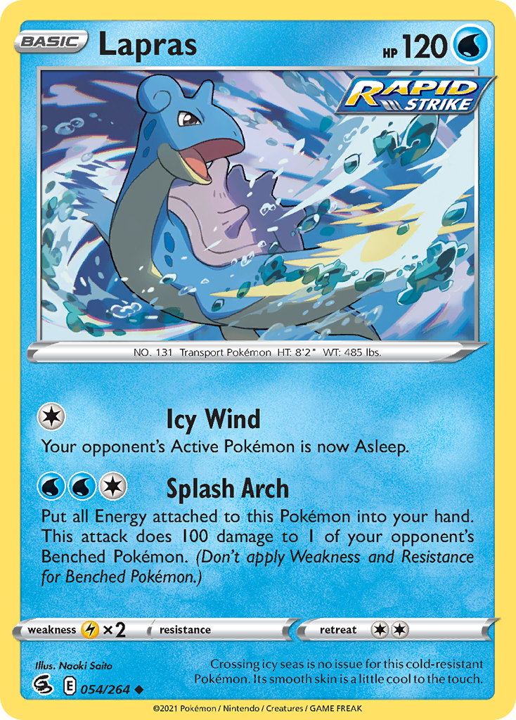 Lapras (54/264) - [Reverse Holo] Fusion Strike (FST)