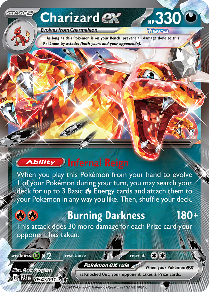 Charizard ex (54/91) - [Holo Foil] Paldean Fates (PAF)