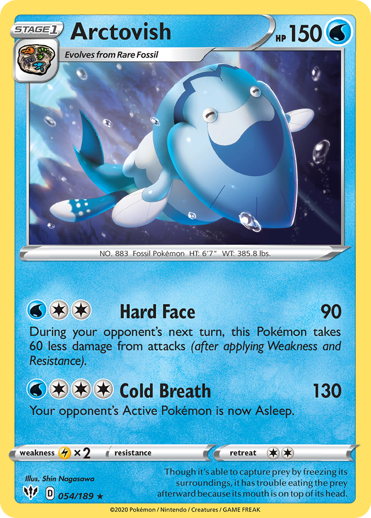 Arctovish (54/189) - [Reverse Holo] Darkness Ablaze (DAA)