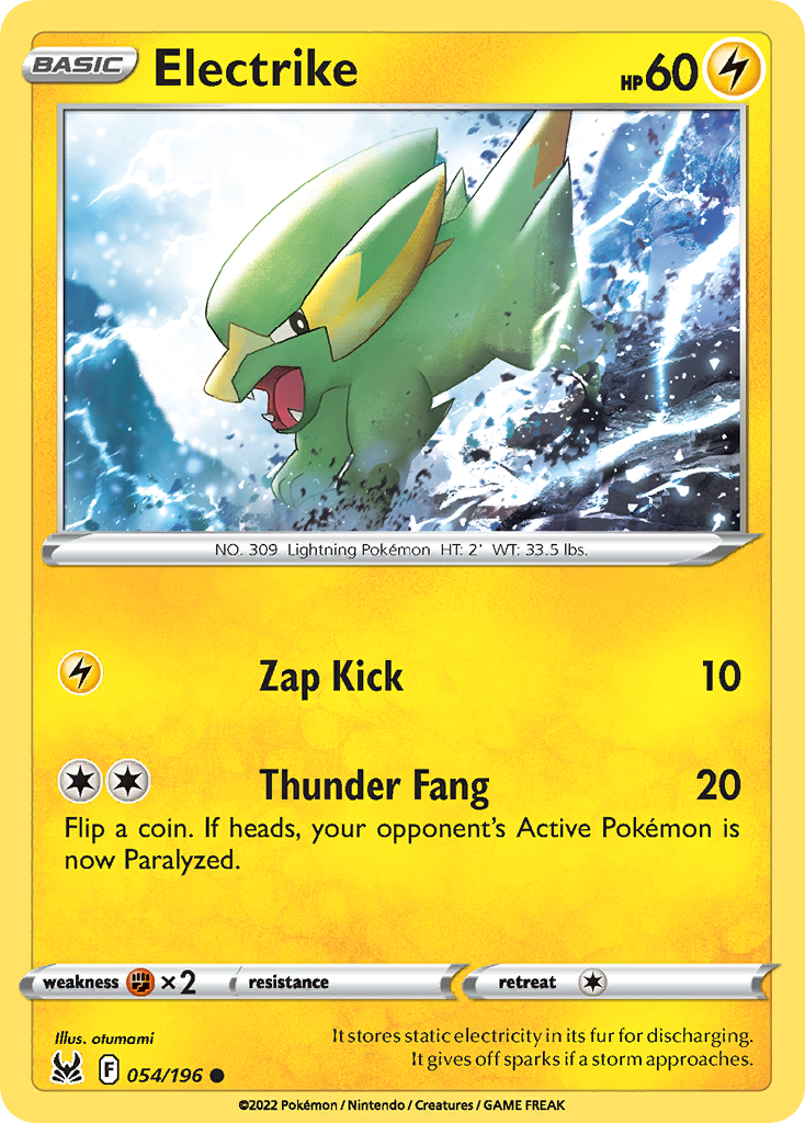 Electrike (54/196) - [Reverse Holo] Lost Origin (LOR)
