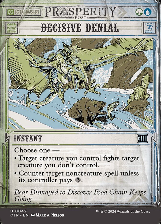 Decisive Denial - [Foil, Showcase] Breaking News (OTP)