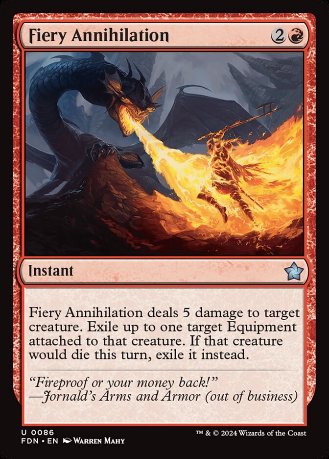 Fiery Annihilation - [Foil] Foundations (FDN)