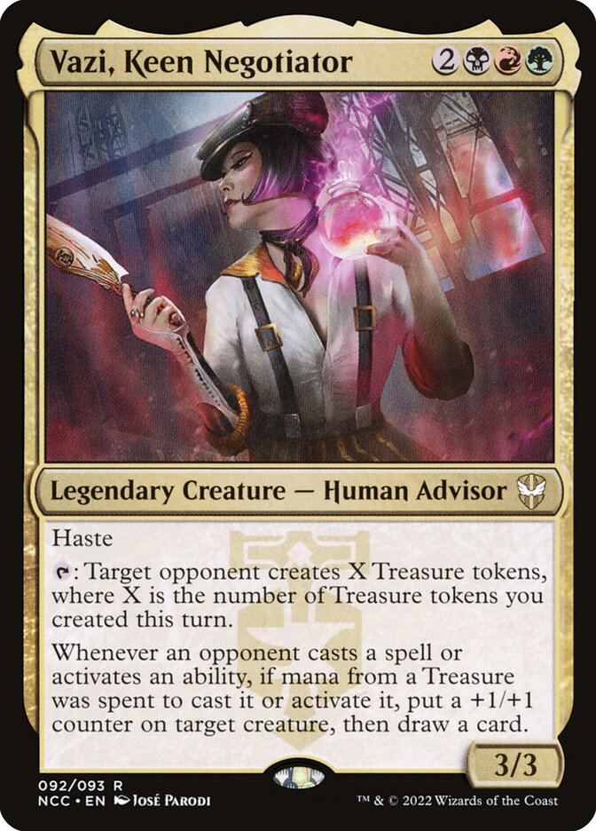Vazi, Keen Negotiator (92) - New Capenna Commander (NCC)
