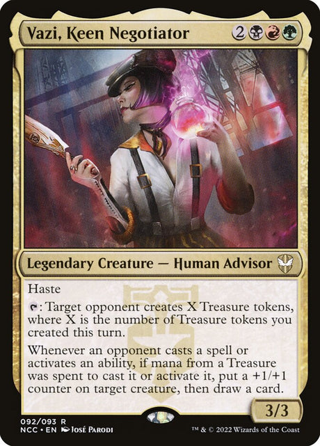 Vazi, Keen Negotiator (92) - New Capenna Commander (NCC)