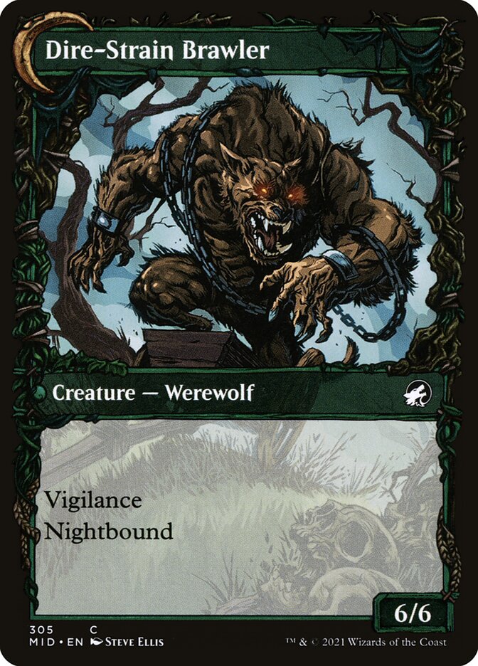 Tireless Hauler // Dire-Strain Brawler (305) - Innistrad: Midnight Hunt (MID)