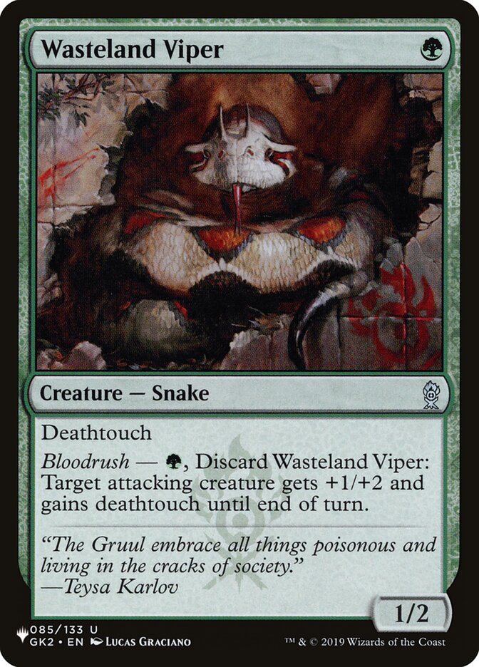 Wasteland Viper (GK2-85) - The List (PLST)