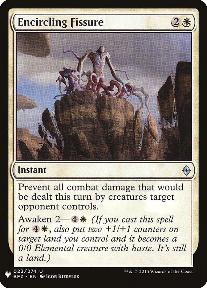 Encircling Fissure - The List (PLST)