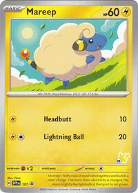 Mareep - Pikachu 19 (107) - Battle Academy 2024 (BA24)
