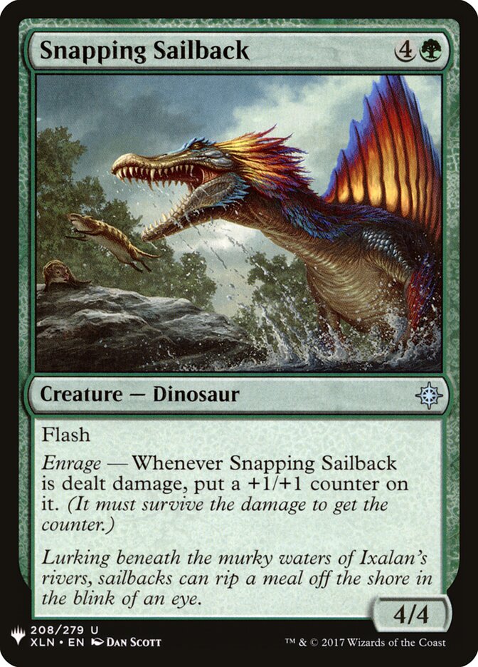 Snapping Sailback (XLN-208) - The List (PLST)