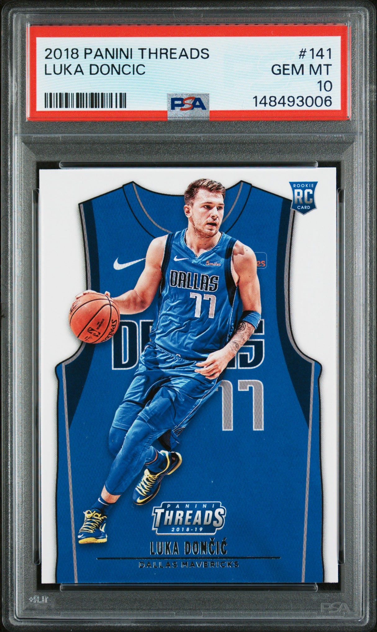 2018 Panini Threads #141 Luka Doncic PSA 10