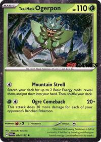 Teal Mask Ogerpon (Cosmos Holo) (EB Games Exclusive) (24) - Miscellaneous Cards & Products (MCAP)