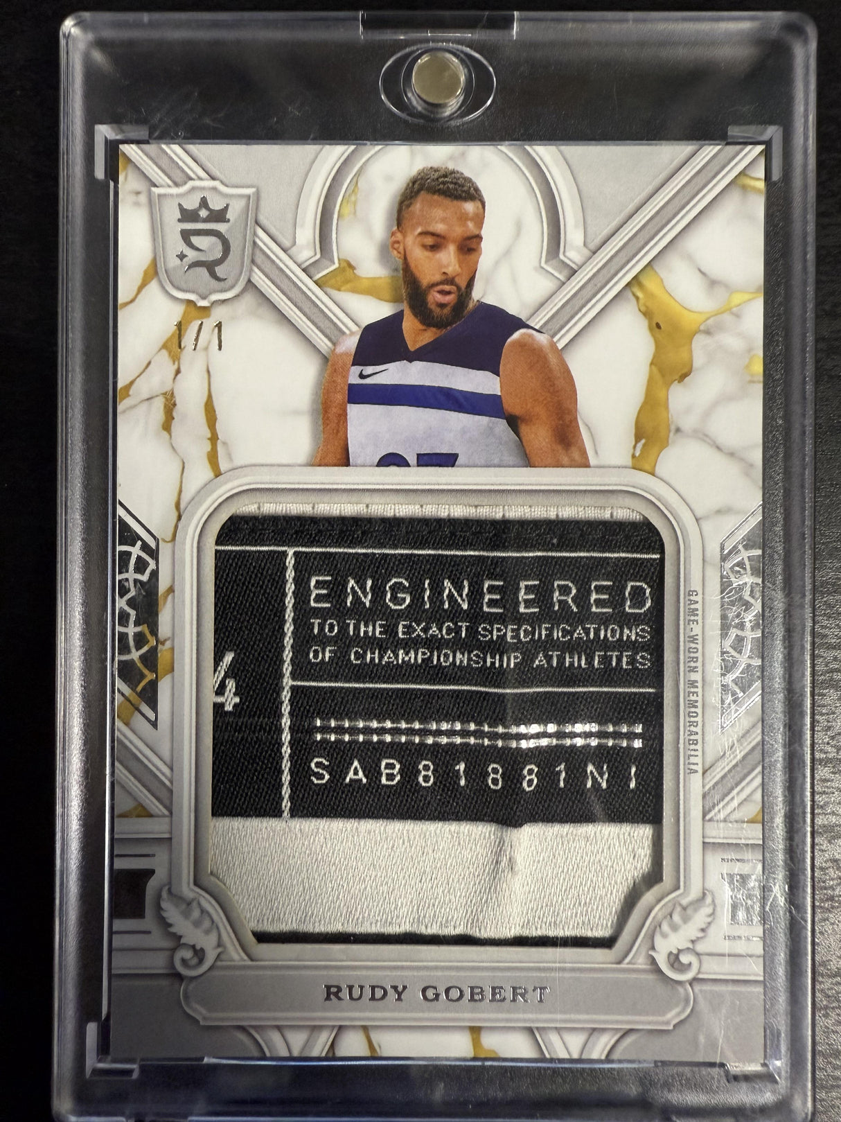 2023-24 Topps Royalty Rudy Gobert Jersey Tags Game-Used 1/1 #JT-RGO