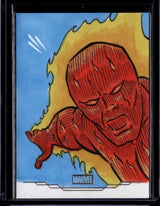 Topps Marvel Human Torch Art Sketch 1/1