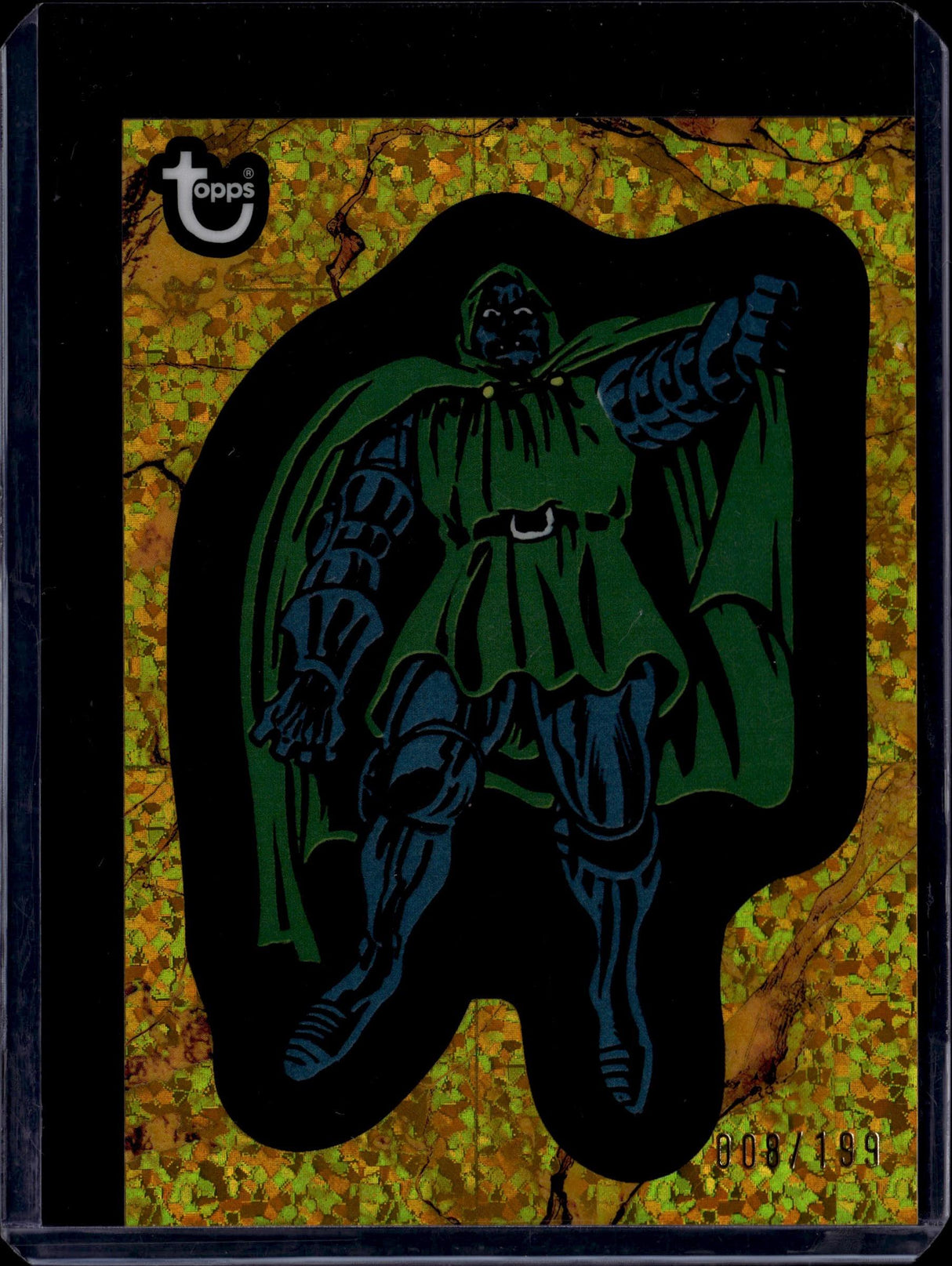 2025 Topps Marvel 1975 Golden Anniversary Doctor Doom Gold Mini-Diamond