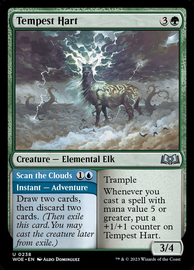 Tempest Hart // Scan the Clouds (238) - Wilds of Eldraine (WOE)
