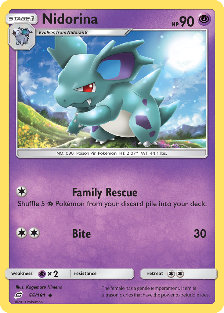 Nidorina (55/181) - Team Up (TEU)
