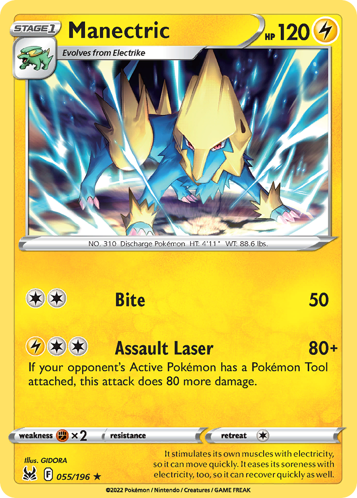 Manectric (55/196) - Lost Origin (LOR)