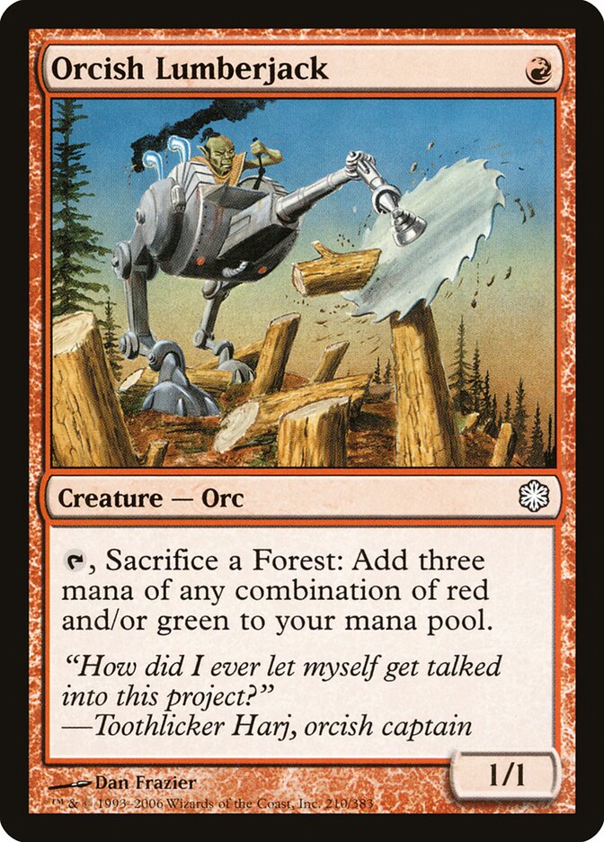 Orcish Lumberjack (210) - Coldsnap Theme Decks (CST)