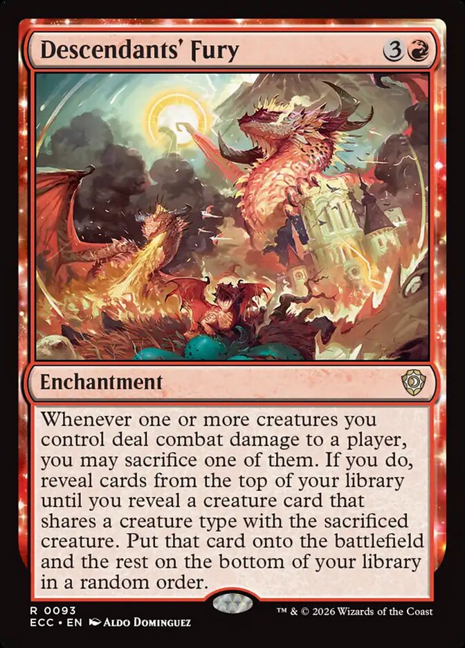 Descendants' Fury (93) - Lorwyn Eclipsed Commander (ECC)