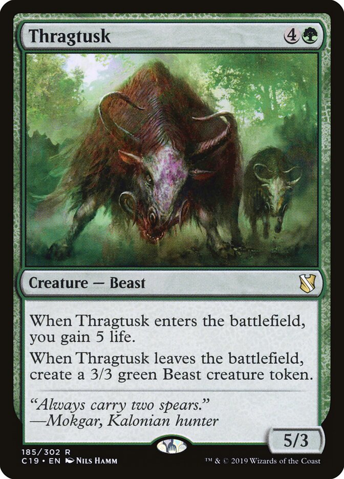 Thragtusk (185) - Commander 2019 (C19)