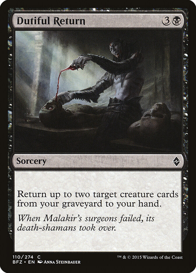 Dutiful Return (110) - Battle for Zendikar (BFZ)