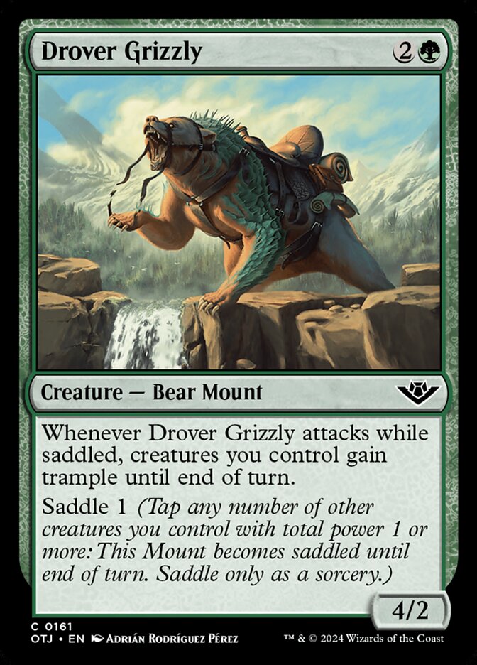 Drover Grizzly (161) - Outlaws of Thunder Junction (OTJ)