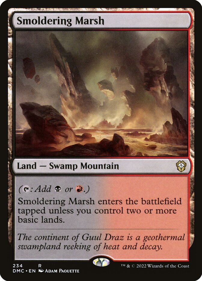 Smoldering Marsh (234) - Dominaria United Commander (DMC)