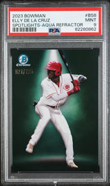 2023 Bowman Spotlights #BS8 Elly De La Cruz Spotlights-Aqua Refractor PSA 9