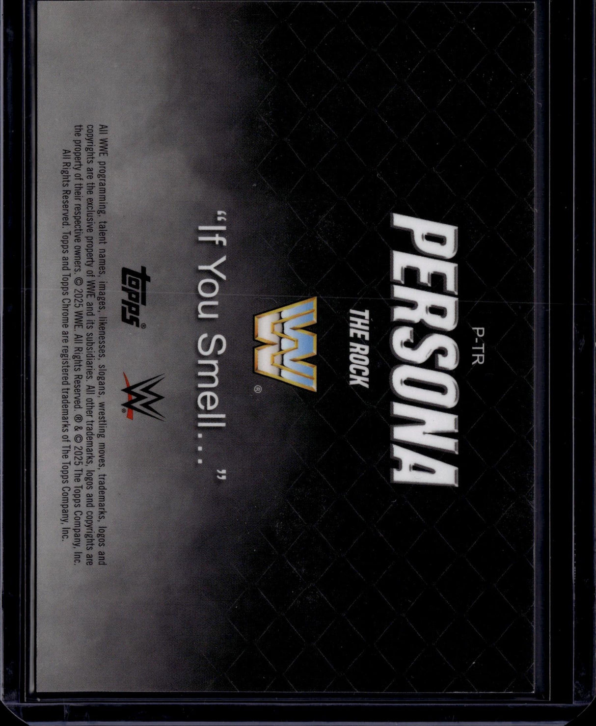 2025 Topps Chrome WWE #P-TR The Rock Persona