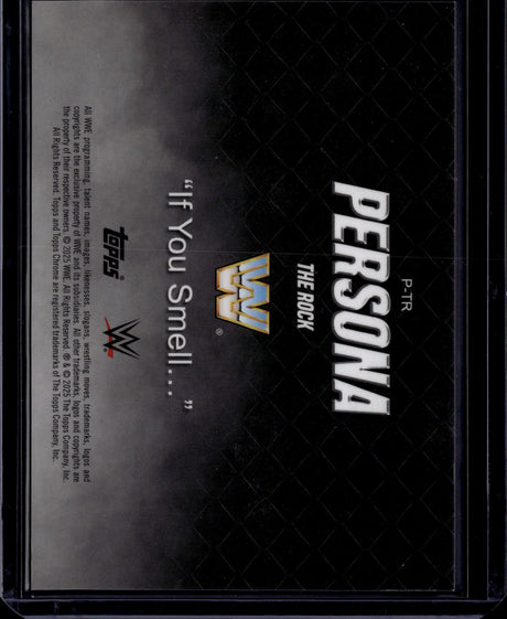 2025 Topps Chrome WWE #P-TR The Rock Persona