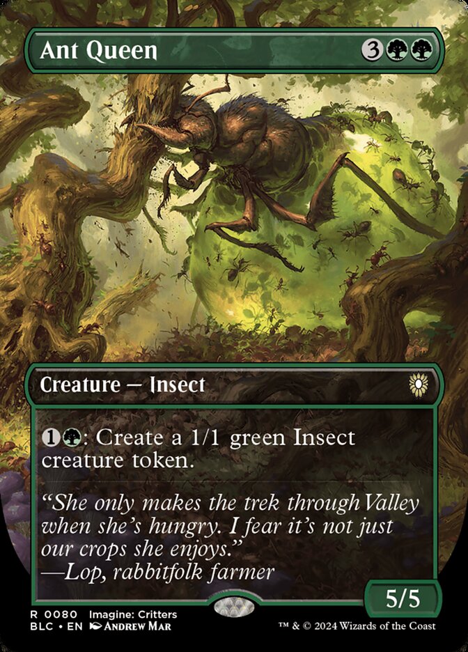 Ant Queen - [Borderless] Bloomburrow Commander (BLC)