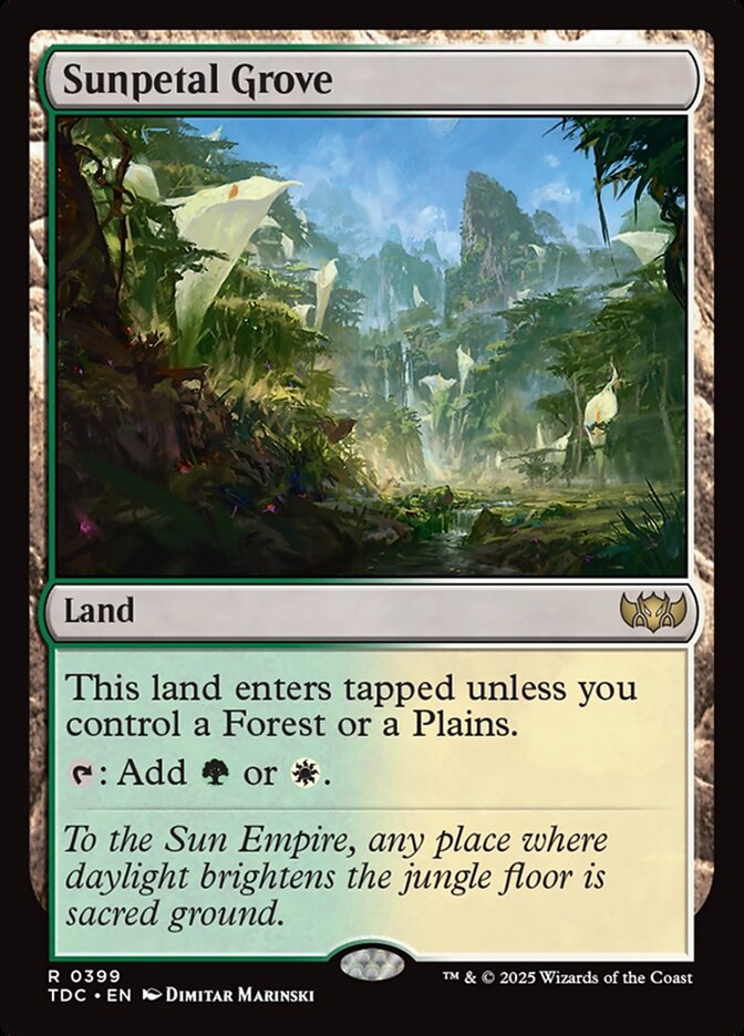 Sunpetal Grove (399) - Tarkir: Dragonstorm Commander (TDC)