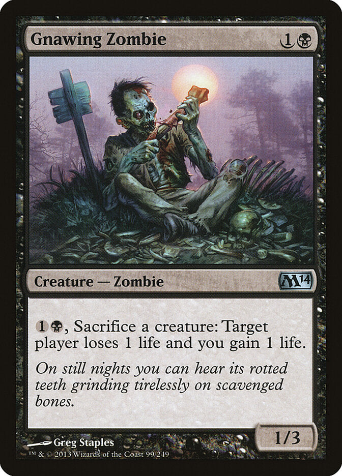 Gnawing Zombie (99) - Magic 2014 (M14)