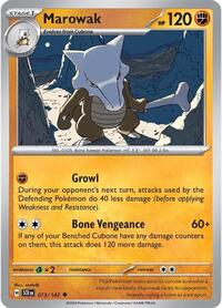 Marowak (73) - SV07: Stellar Crown (SCR)