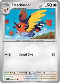 Fletchinder (122) - SV07: Stellar Crown (SCR)