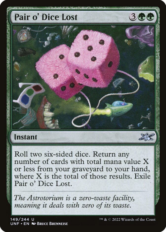 Pair o' Dice Lost (149) - Unfinity (UNF)