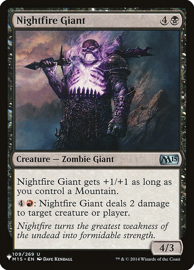 Nightfire Giant (M15-109) - The List (PLST)