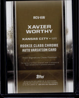 2024 Topps Signature Class Xavier Worthy Rookie Class Auto Variation Red /25