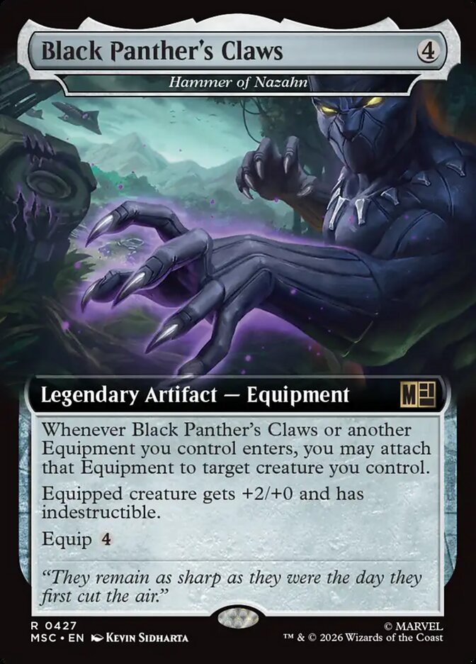 Black Panther's Claws - Hammer of Nazahn (427) - Marvel Super Heroes Commander (MSC)