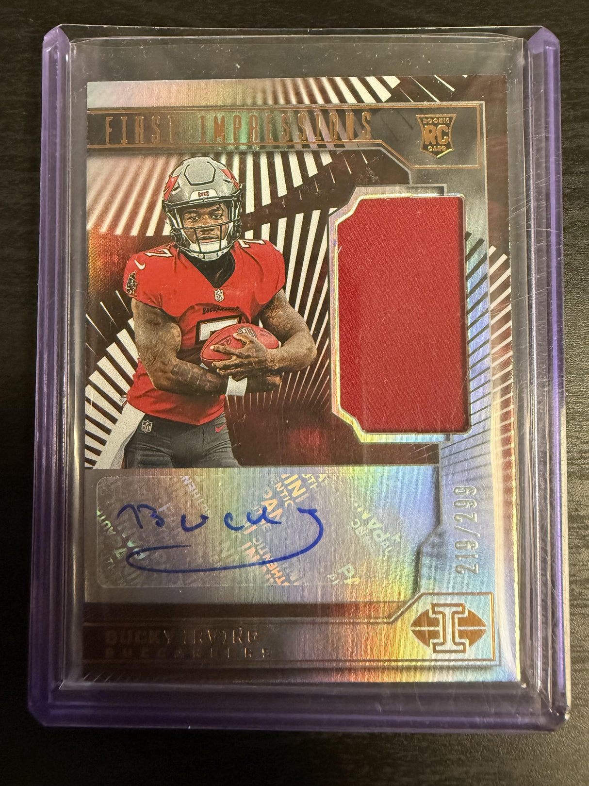 2024 Panini Illusions #133 Bucky Irving First Impressions Auto Bronze /299
