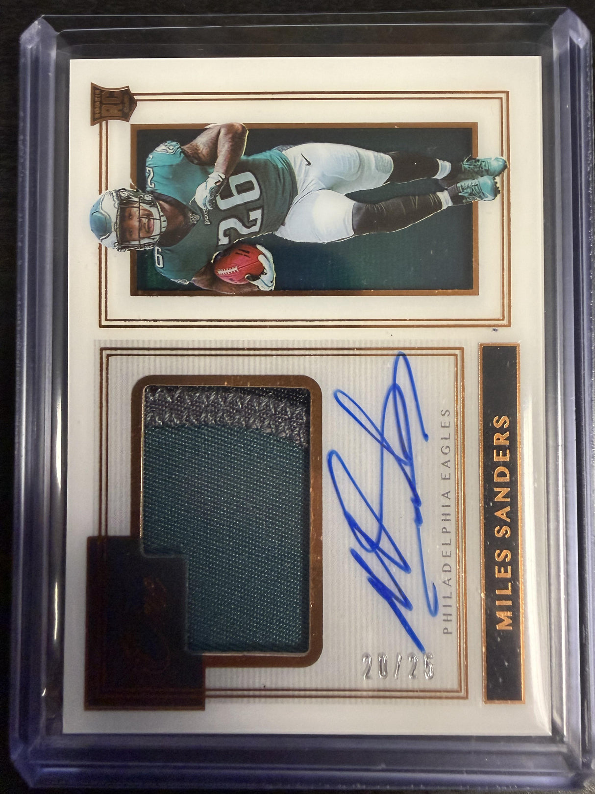 2019 Panini One #120 Miles Sanders Bronze