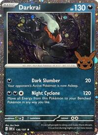 Darkrai Cosmos Holo (136) - Trick or Trade BOOster Bundle 2024 (TTBB24)